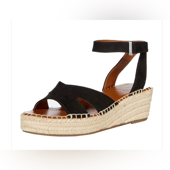 FRANCI SARTO PENNE ESPADRILLE WEDEGE SUEDE SANDAL 9.5 MEDIUM - Picture 3 of 9